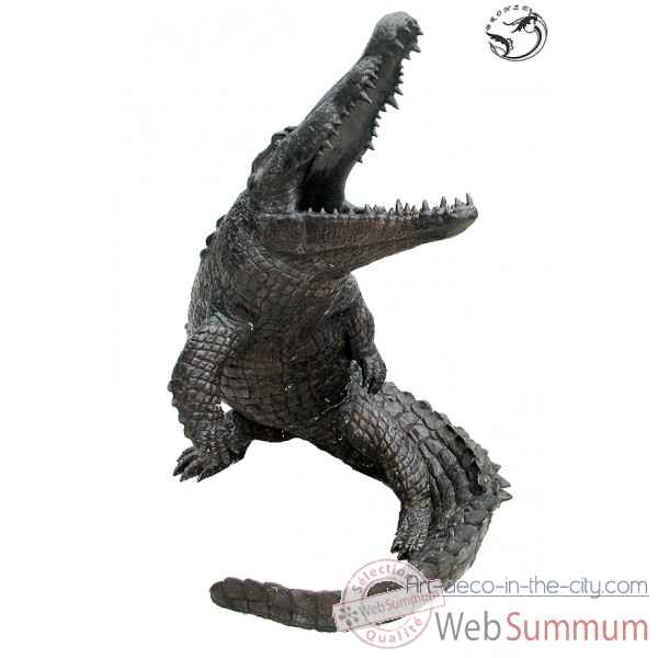 Crocodile en bronze -BRZ1080