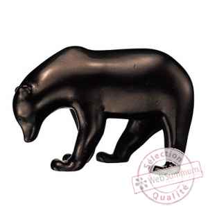 Figurine Statuette reproduction petit ours brun François Pompon -RF005770