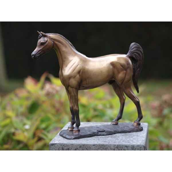 Statuette cheval arabe en bronze -AN1135BR-B